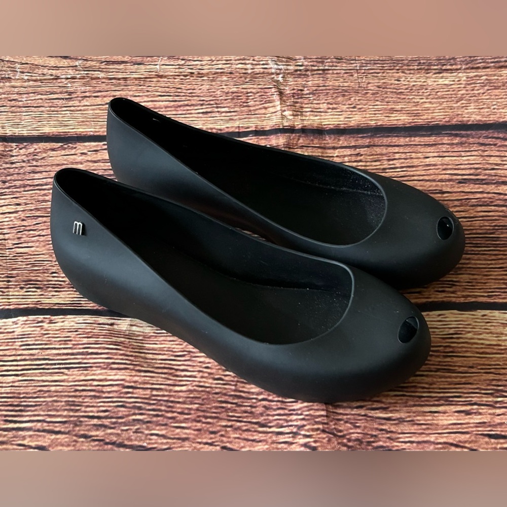 Melissa Ultragirl Basic II ballet flats Black Rubber Size 8‎ - Picture 5 of 8